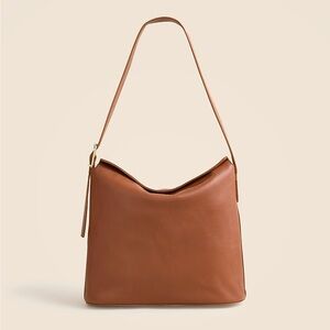 J Crew Berkeley Shoulder Bucket Bag English Saddle Leather
